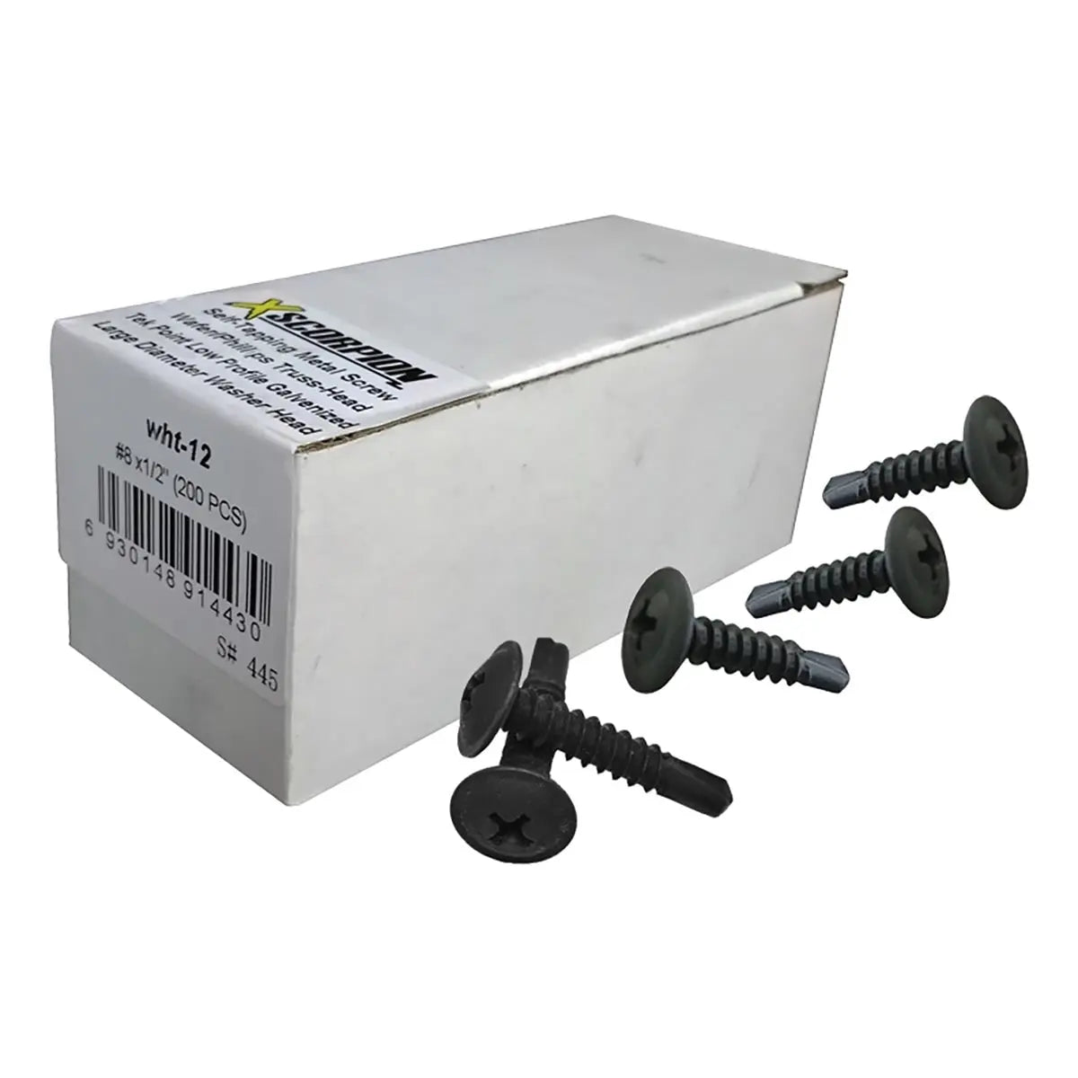 Xscorpion 1/2″ Wafer Head Self-tapping Philips Screws (box 200) Xscorpion