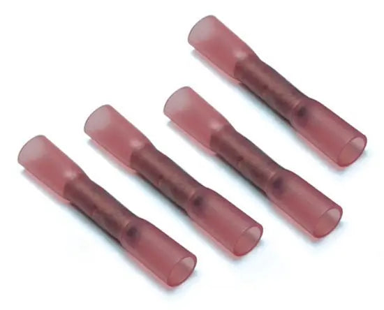 Xscorpion Heat Shrink Butt Crimp Connectors 18/22ga. - Red (50 Pack) Xscorpion