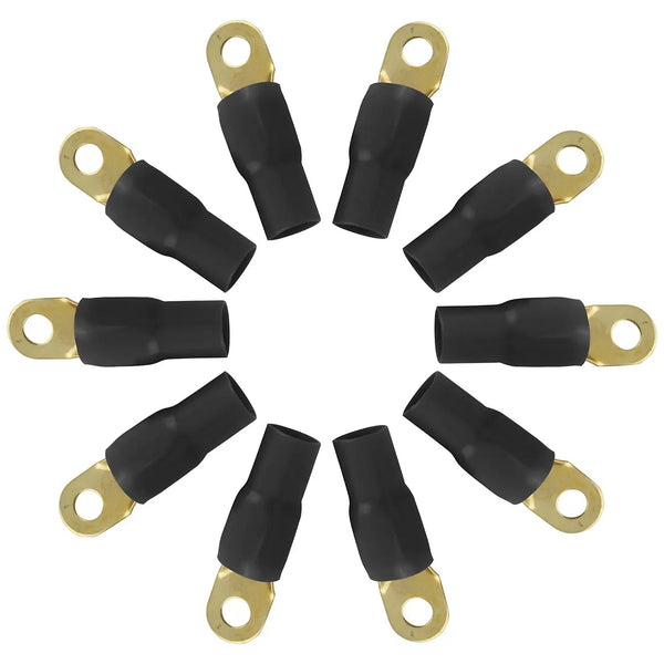 Xscorpion Ring Terminal 1/0ga. - Black (10 Pack) Xscorpion