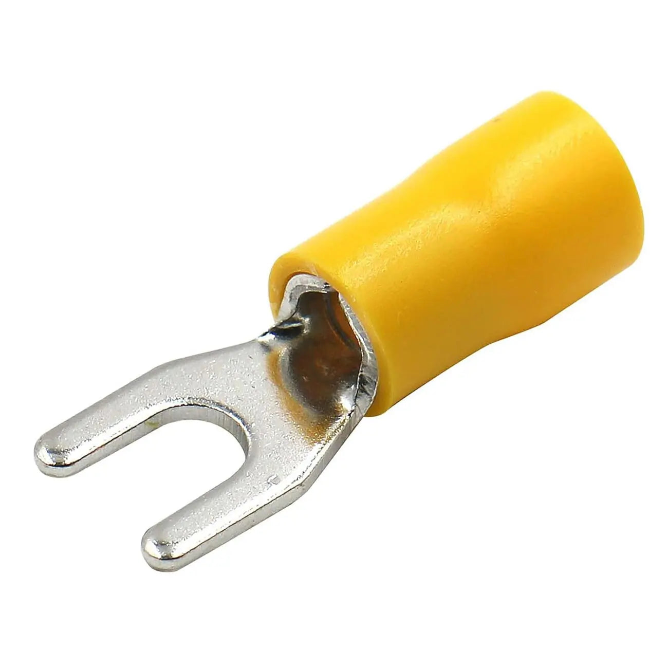 Xscorpion Spade Terminals - #8 10/12ga. - Yellow (100 Pack) Xscorpion