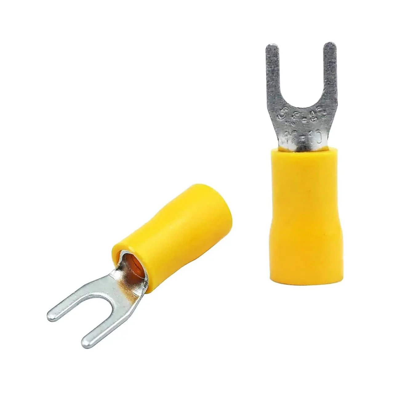Xscorpion Spade Terminals - #8 10/12ga. - Yellow (100 Pack) Xscorpion