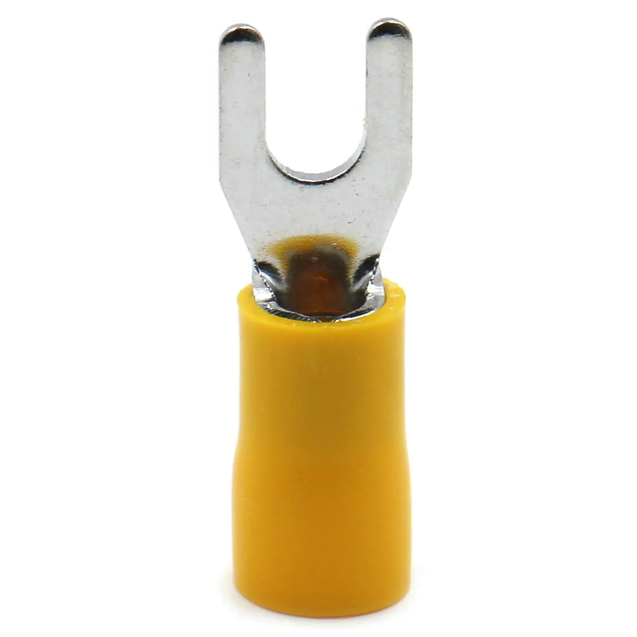 Xscorpion Spade Terminals - #8 10/12ga. - Yellow (100 Pack) Xscorpion
