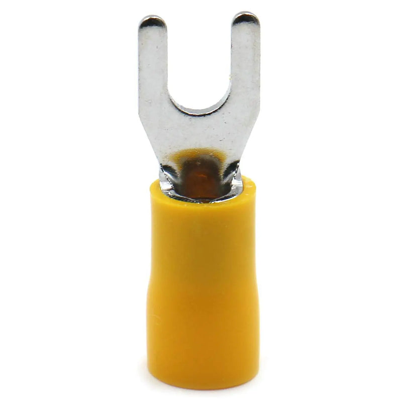 Xscorpion Spade Terminals - #8 10/12ga. - Yellow (100 Pack) Xscorpion