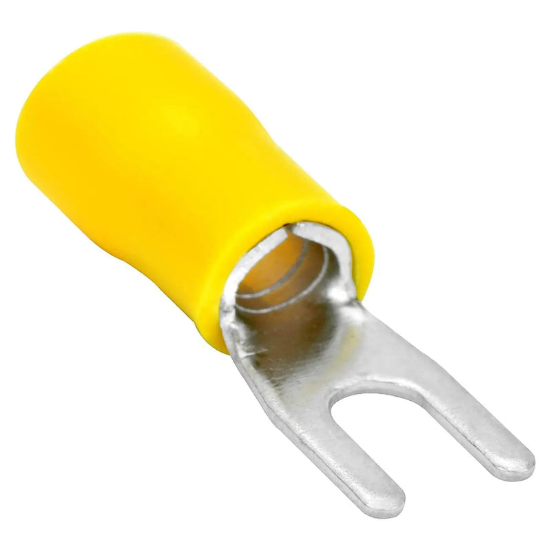 Xscorpion Spade Terminals - #8 10/12ga. - Yellow (100 Pack) Xscorpion