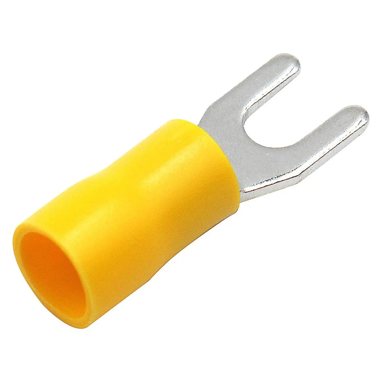 Xscorpion Spade Terminals - #8 10/12ga. - Yellow (100 Pack) Xscorpion