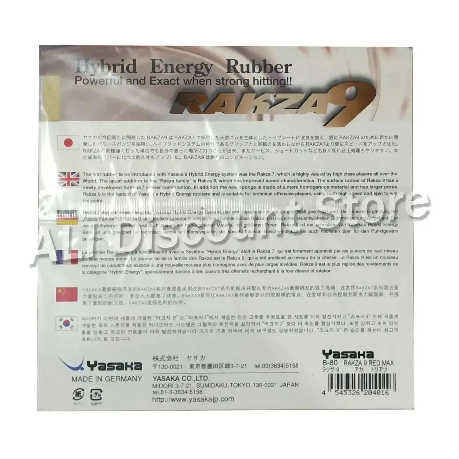 YASAKA-RAKZA-9-_RAKZA9_-RK9_-Table-Tennis-Rubber-Pips-In-Yasaka-Original-Ping-Pong-Sponge-Tenis-De-Mesa-FreeDropship-335229637