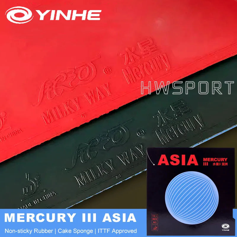 YINHE MERCURY 3 Table Tennis Rubber Non-sticky Ping Ping Rubber with Large Pores Cake Sponge