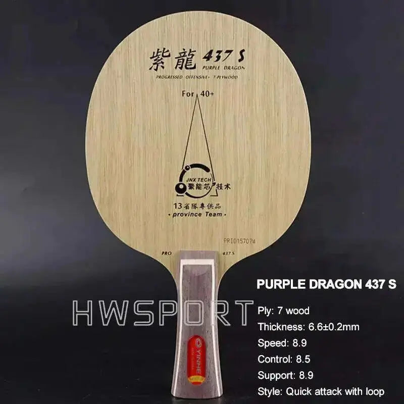 YINHE-Purple-Dragon-437-S-537-S-Table-Tennis-Blade-7-Wood-CLCR-Structure-Provincial-Ping-Pong-Blade-with-Fine-Support-FreeDropship-334753153