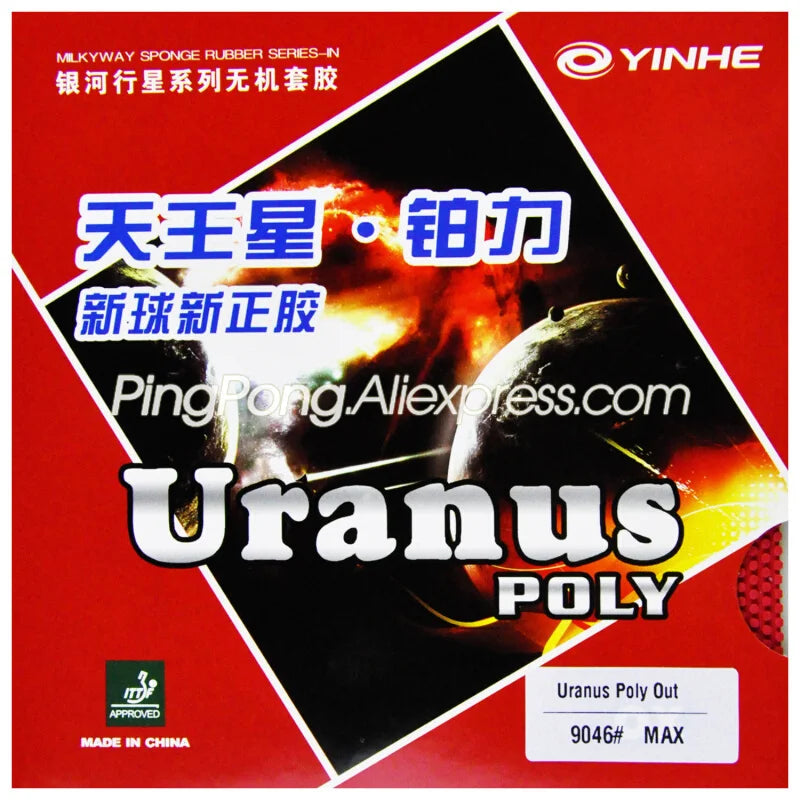YINHE URANUS POLY Table Tennis Rubber Pips-out URNUS Original YINHE Ping Pong Sponge
