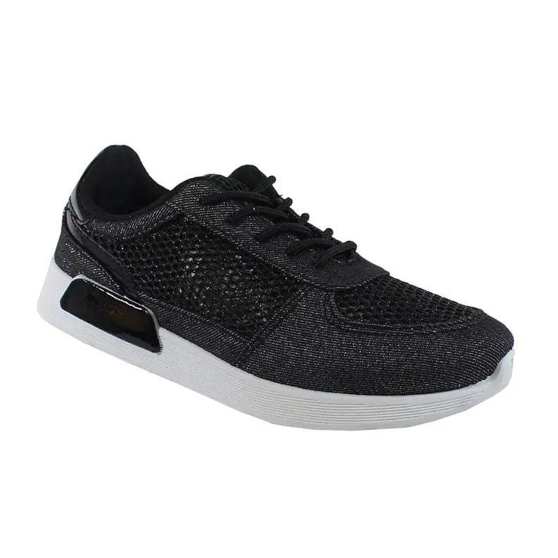 YOKI BENZ-28 Women's Glitter Side Mesh Center Sneaker Yoki Fashion