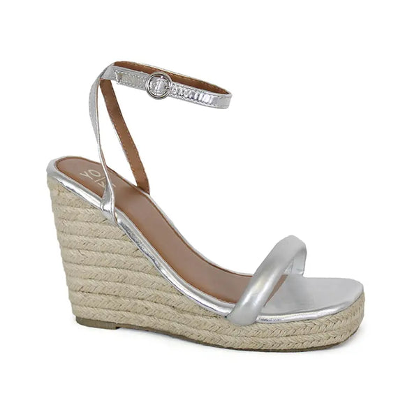 YOKI DANIFER-26 Women's Braided Cork Wedge Sandals Yoki Fashion