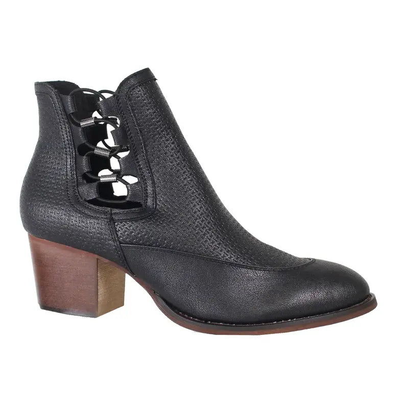 YOKI DEBRA-36 Women's Cut Out Sides With Elastics Bootie Yoki Fashion