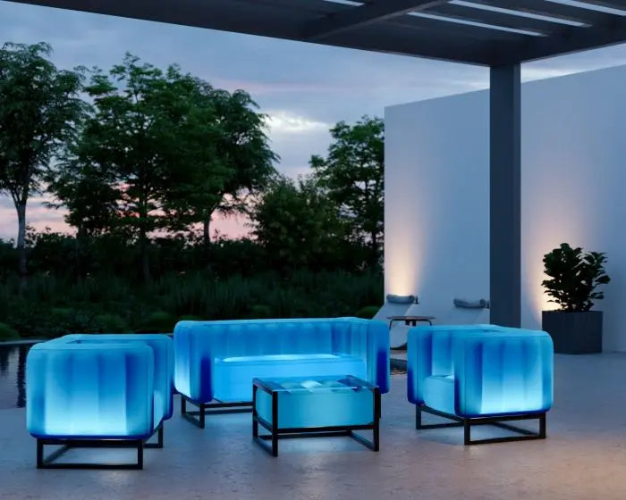 YOMI SOFA EKO WITH LIGHTING WOOD Frame Mojow Design