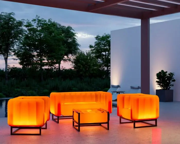 YOMI SOFA EKO WITH LIGHTING WOOD Frame Mojow Design