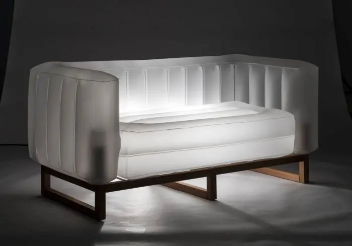 YOMI SOFA EKO WITH LIGHTING WOOD Frame Mojow Design
