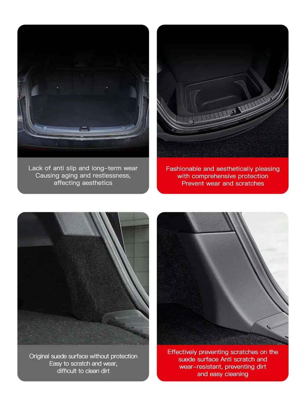 YZ For Tesla Model 3 Y Highland Juniper Trunk Sill Plate Protector TPE Rubber Protector Threshold Bumper Pad Prevent Scratching GreatEagleInc
