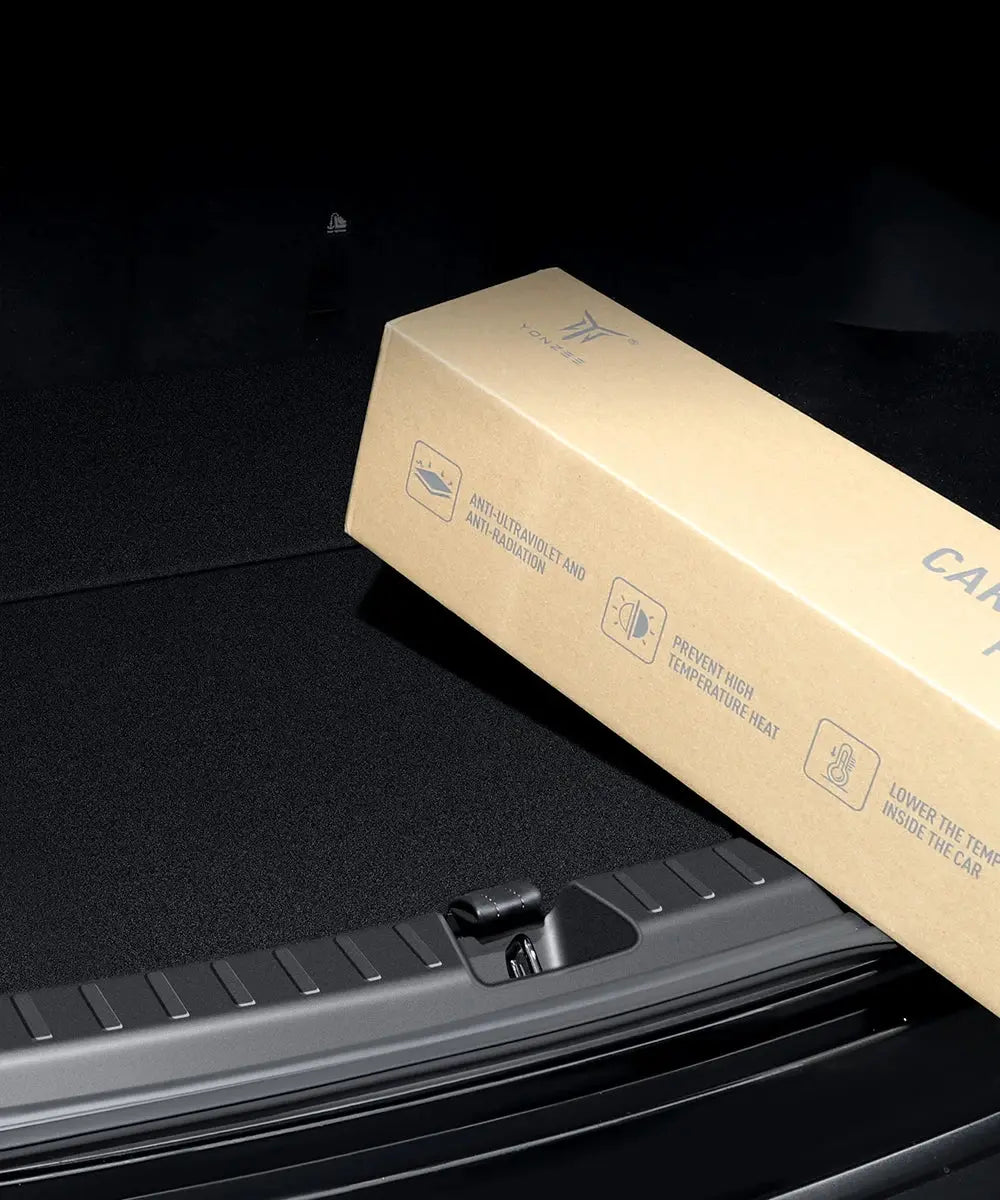 YZ For Tesla Model 3 Y Highland Juniper Trunk Sill Plate Protector TPE Rubber Protector Threshold Bumper Pad Prevent Scratching GreatEagleInc