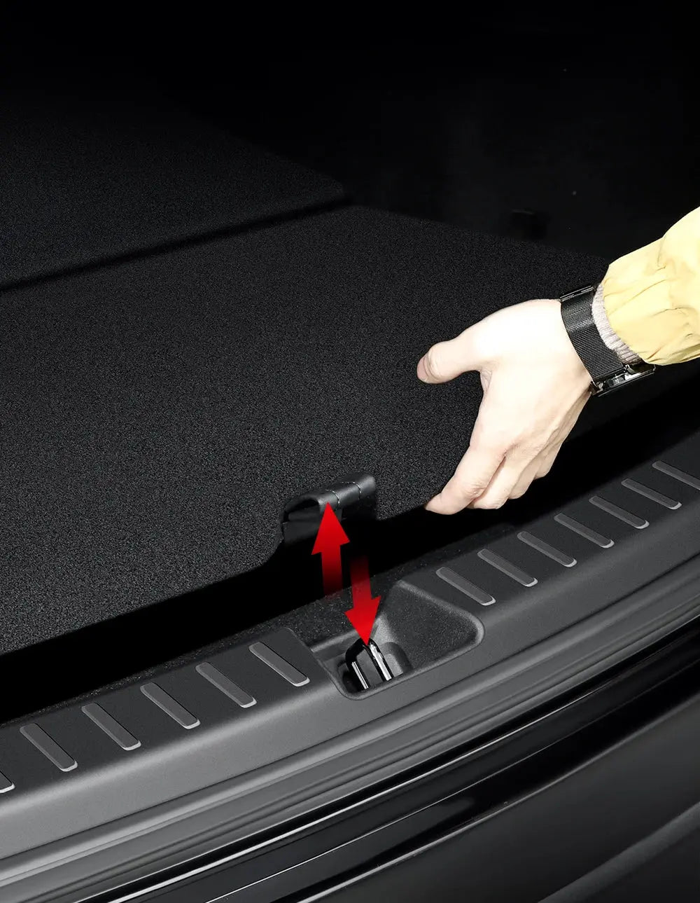 YZ For Tesla Model 3 Y Highland Juniper Trunk Sill Plate Protector TPE Rubber Protector Threshold Bumper Pad Prevent Scratching GreatEagleInc