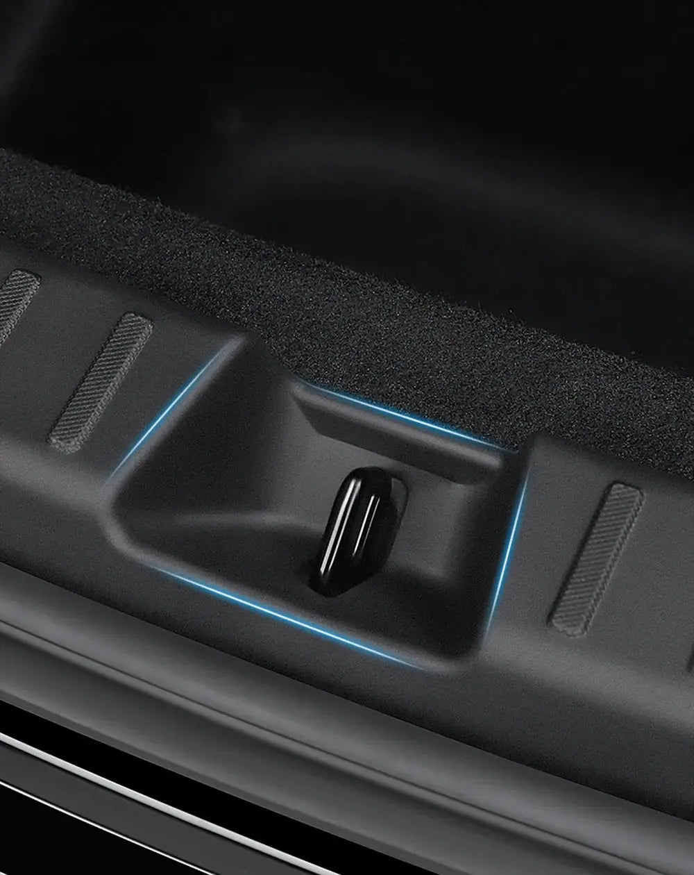YZ For Tesla Model 3 Y Highland Juniper Trunk Sill Plate Protector TPE Rubber Protector Threshold Bumper Pad Prevent Scratching GreatEagleInc