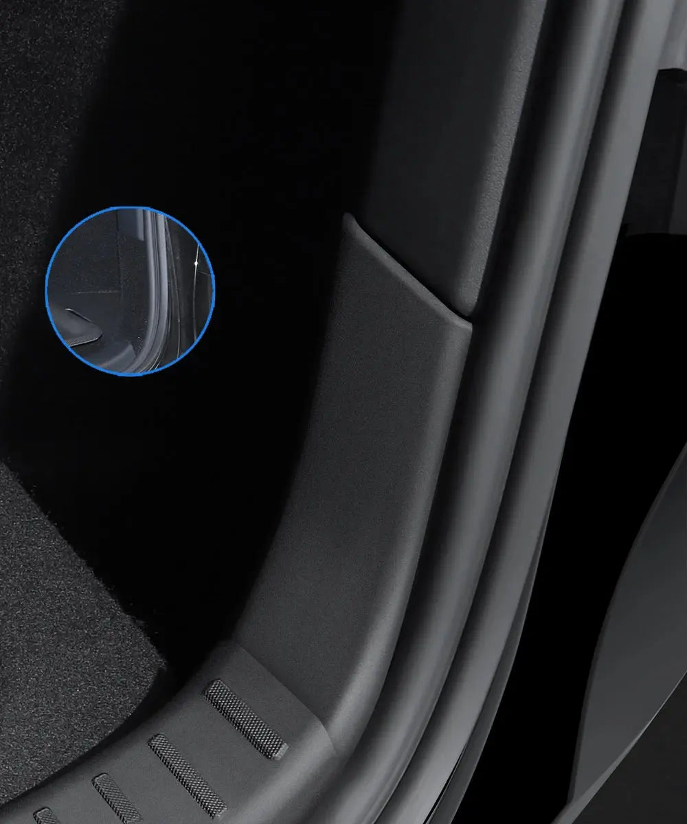 YZ For Tesla Model 3 Y Highland Juniper Trunk Sill Plate Protector TPE Rubber Protector Threshold Bumper Pad Prevent Scratching GreatEagleInc