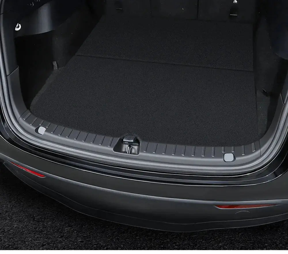 YZ For Tesla Model 3 Y Highland Juniper Trunk Sill Plate Protector TPE Rubber Protector Threshold Bumper Pad Prevent Scratching GreatEagleInc