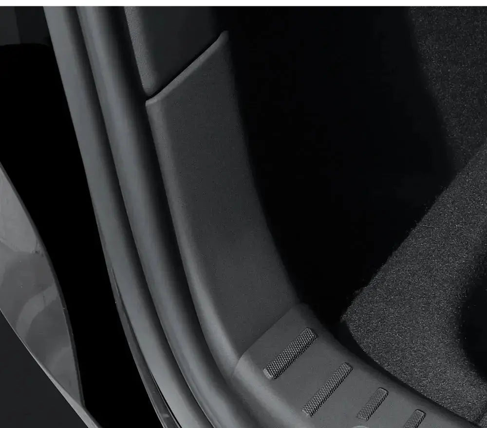 YZ For Tesla Model 3 Y Highland Juniper Trunk Sill Plate Protector TPE Rubber Protector Threshold Bumper Pad Prevent Scratching GreatEagleInc