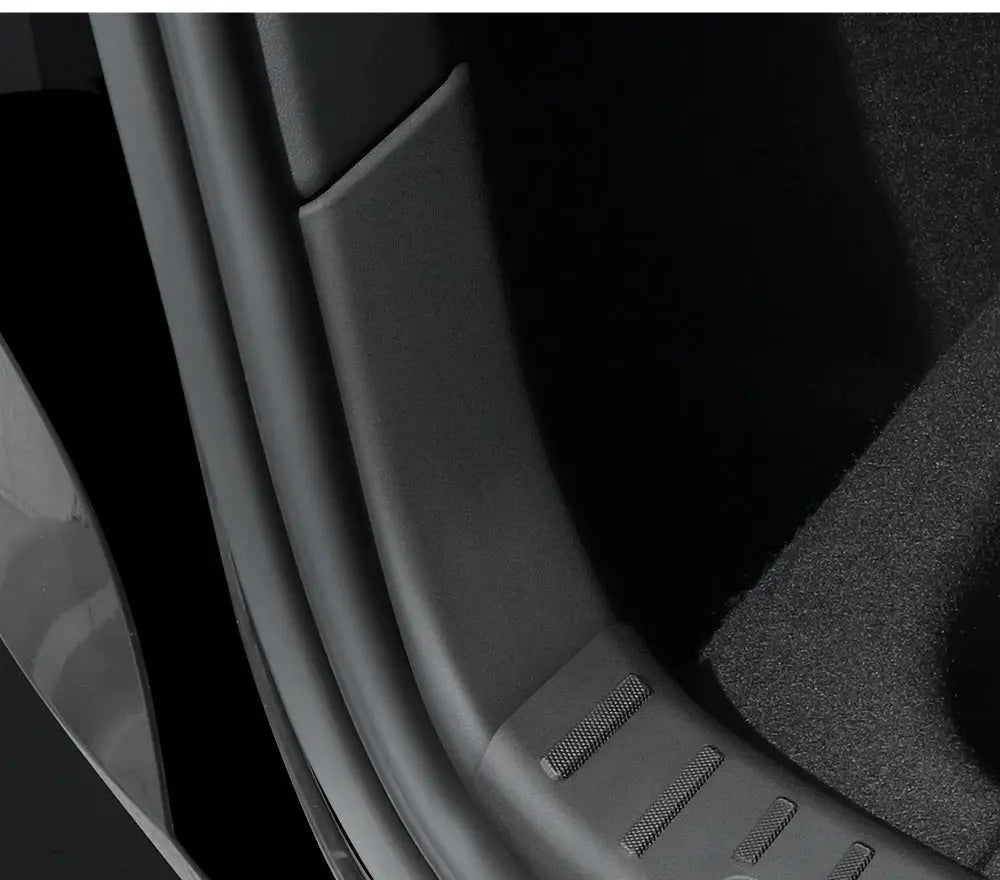 YZ For Tesla Model 3 Y Highland Juniper Trunk Sill Plate Protector TPE Rubber Protector Threshold Bumper Pad Prevent Scratching GreatEagleInc