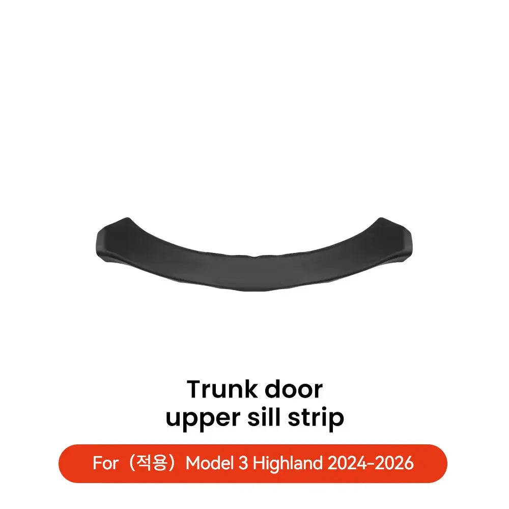 YZ For Tesla Model 3 Y Highland Juniper Trunk Sill Plate Protector TPE Rubber Protector Threshold Bumper Pad Prevent Scratching GreatEagleInc