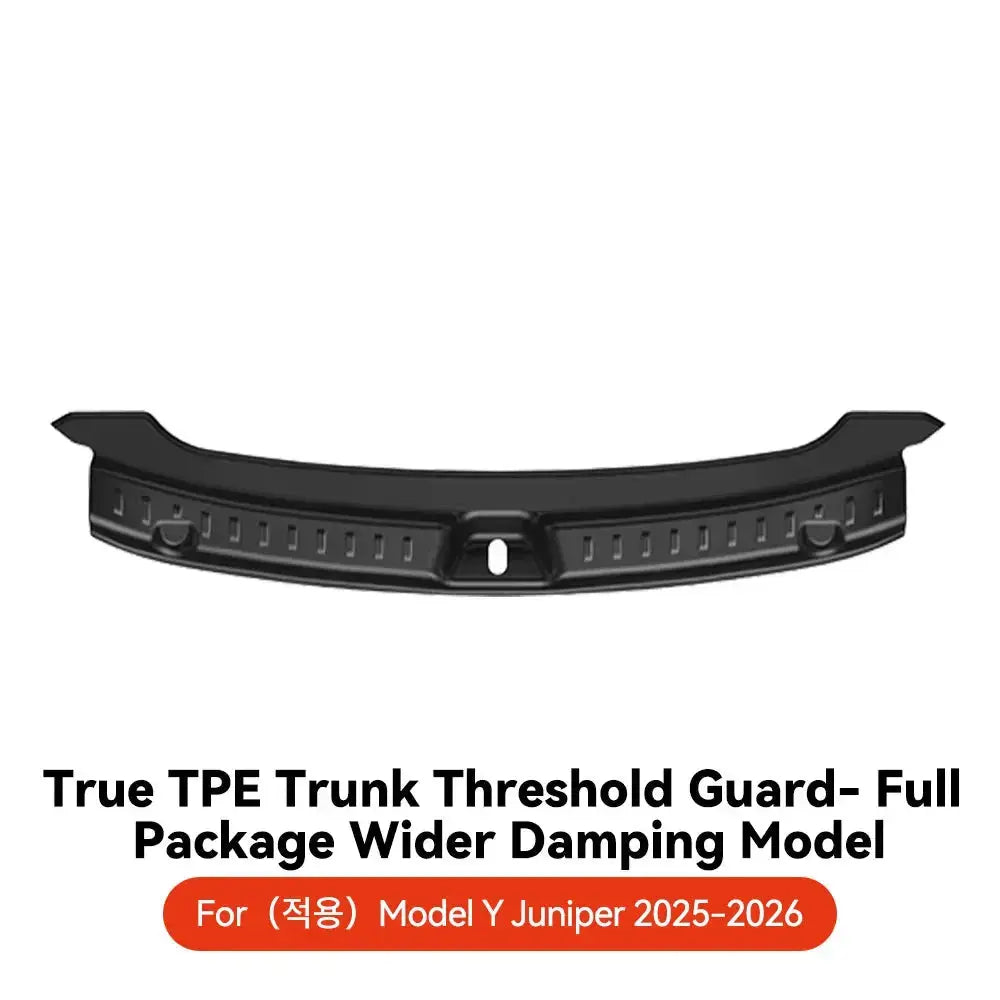 YZ For Tesla Model 3 Y Highland Juniper Trunk Sill Plate Protector TPE Rubber Protector Threshold Bumper Pad Prevent Scratching GreatEagleInc