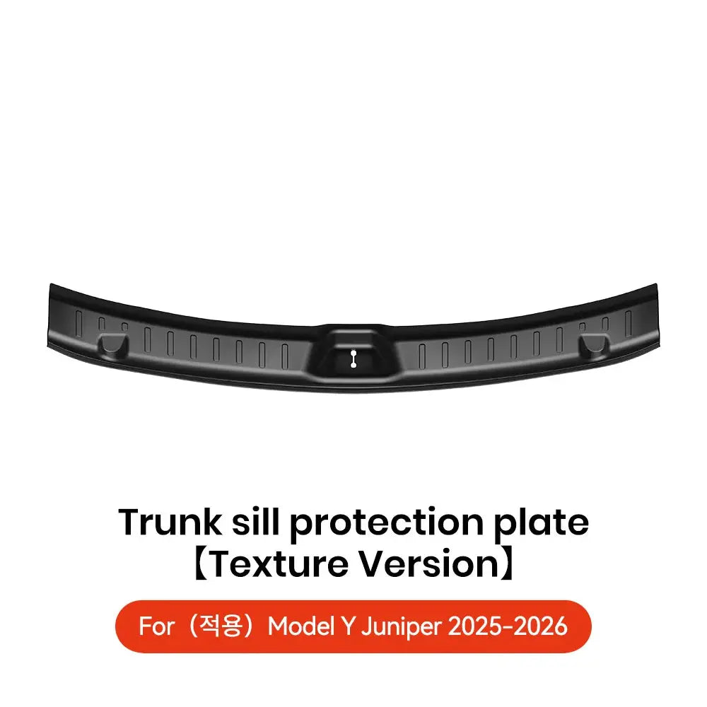 YZ For Tesla Model 3 Y Highland Juniper Trunk Sill Plate Protector TPE Rubber Protector Threshold Bumper Pad Prevent Scratching GreatEagleInc