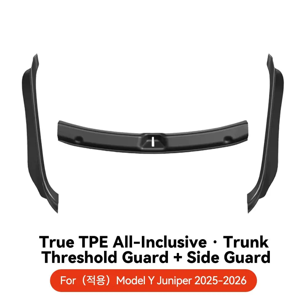 YZ For Tesla Model 3 Y Highland Juniper Trunk Sill Plate Protector TPE Rubber Protector Threshold Bumper Pad Prevent Scratching GreatEagleInc