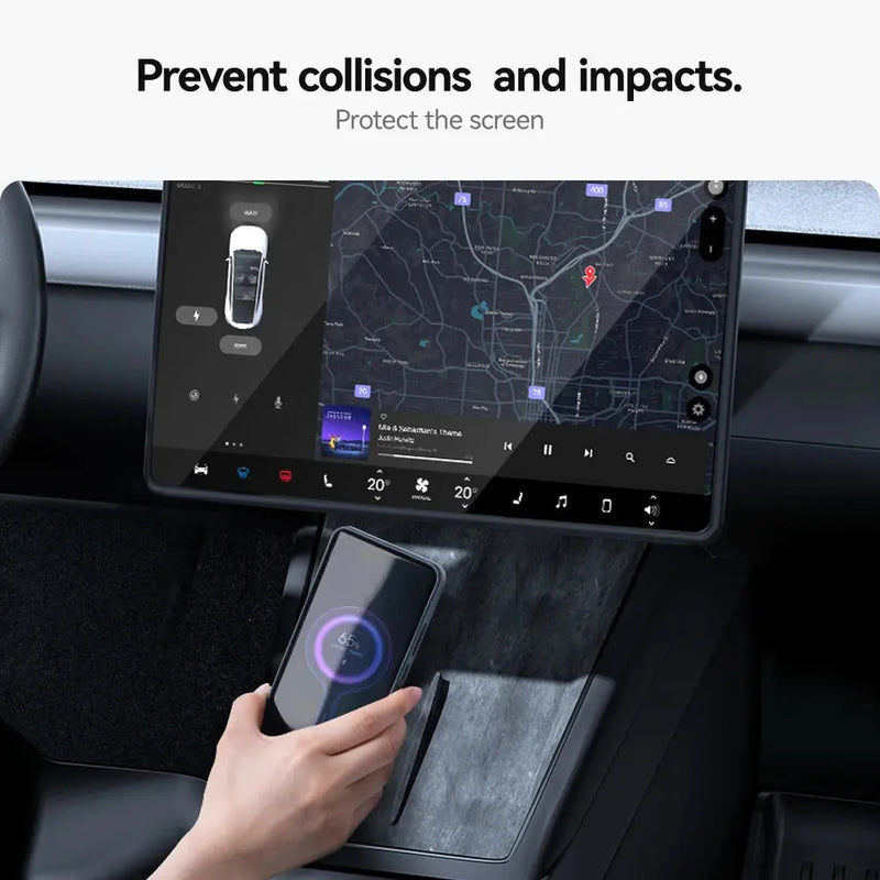 YZ For Tesla Model 3 Y/YL Highland Juniper 2021-2026 TPU Protective Trim Cover Central Control Navigation Screen Protector GreatEagleInc