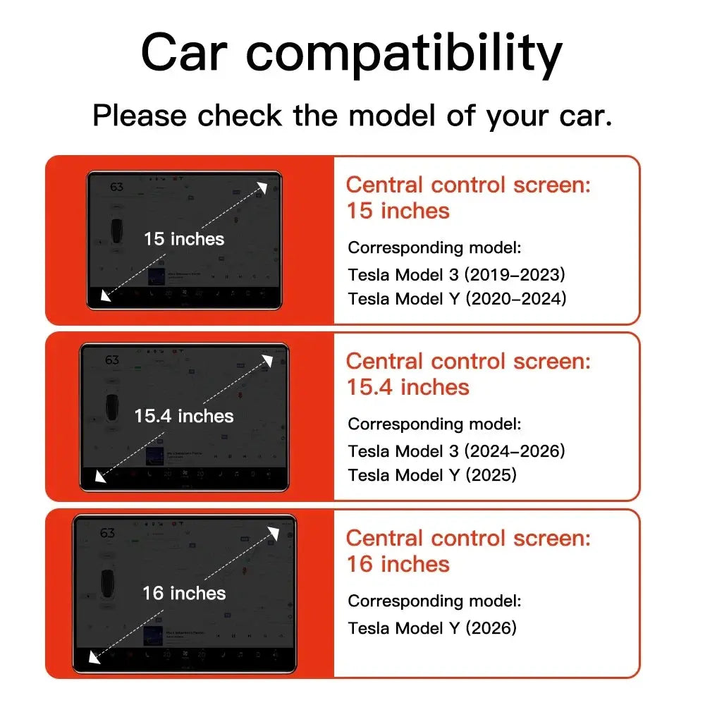YZ For Tesla Model 3 Y/YL Highland Juniper 2021-2026 TPU Protective Trim Cover Central Control Navigation Screen Protector GreatEagleInc