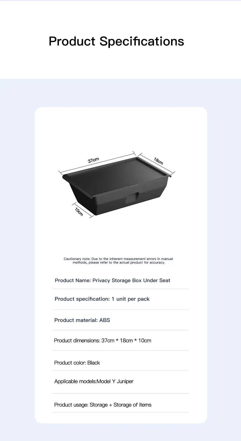 YZ For Tesla Model Y Juniper 2026 Underseat Storage Box Seats Drawer TPE Hidden Storage Tray Push Pull Car Organizer Accessories GreatEagleInc