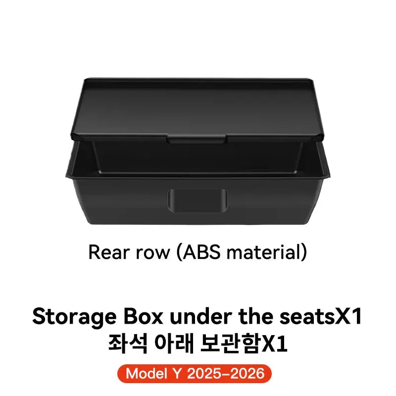 YZ For Tesla Model Y Juniper 2026 Underseat Storage Box Seats Drawer TPE Hidden Storage Tray Push Pull Car Organizer Accessories GreatEagleInc