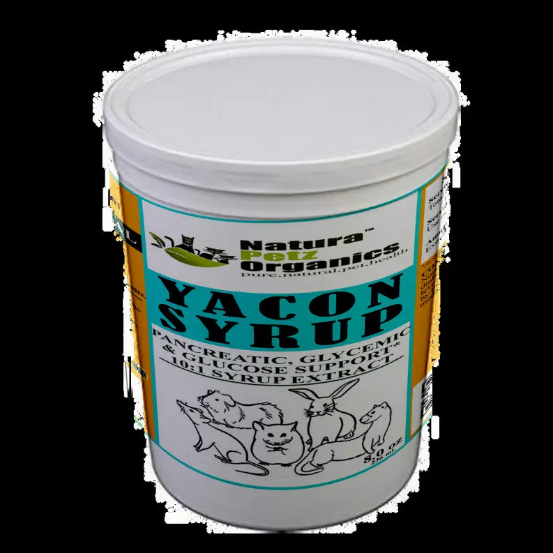 Yacon Leaf Syrup - Pancreatic Support* 10:1  The Petz Kitchen  Yacon Syrup 10:1 Alcohol Free  For Dogs & Cats* Meals & Treats Organic Pet Systems