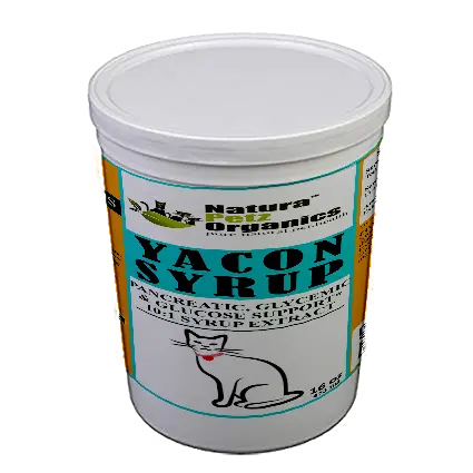 Yacon Leaf Syrup - Pancreatic Support* 10:1  The Petz Kitchen  Yacon Syrup 10:1 Alcohol Free  For Dogs & Cats* Meals & Treats Organic Pet Systems