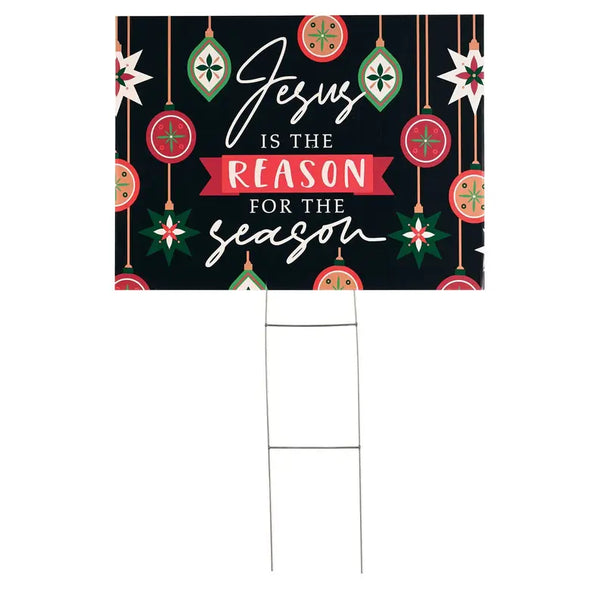 Yard Sign Jesus Is The Reason Pvc Dicksons Inc