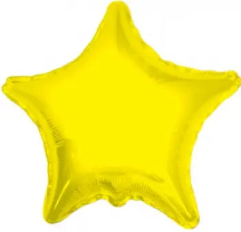 Yellow Star Mylar Balloon Harnel