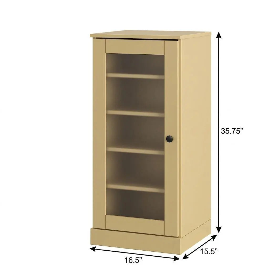 Yellow Ten Pair Solid WoodShoe Storage Cabinet Homeroots Organization