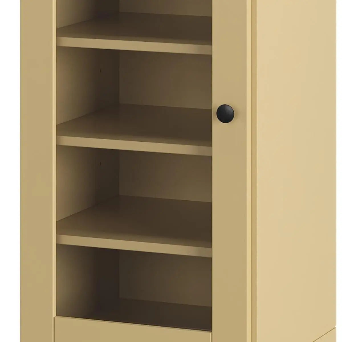 Yellow Ten Pair Solid WoodShoe Storage Cabinet Homeroots Organization