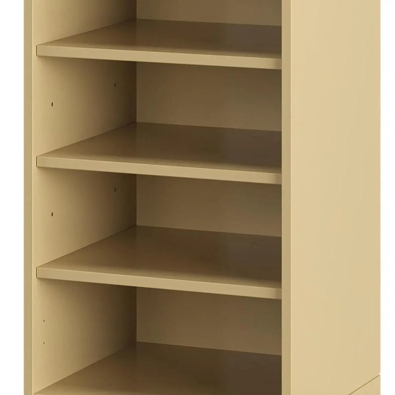 Yellow Ten Pair Solid WoodShoe Storage Cabinet Homeroots Organization