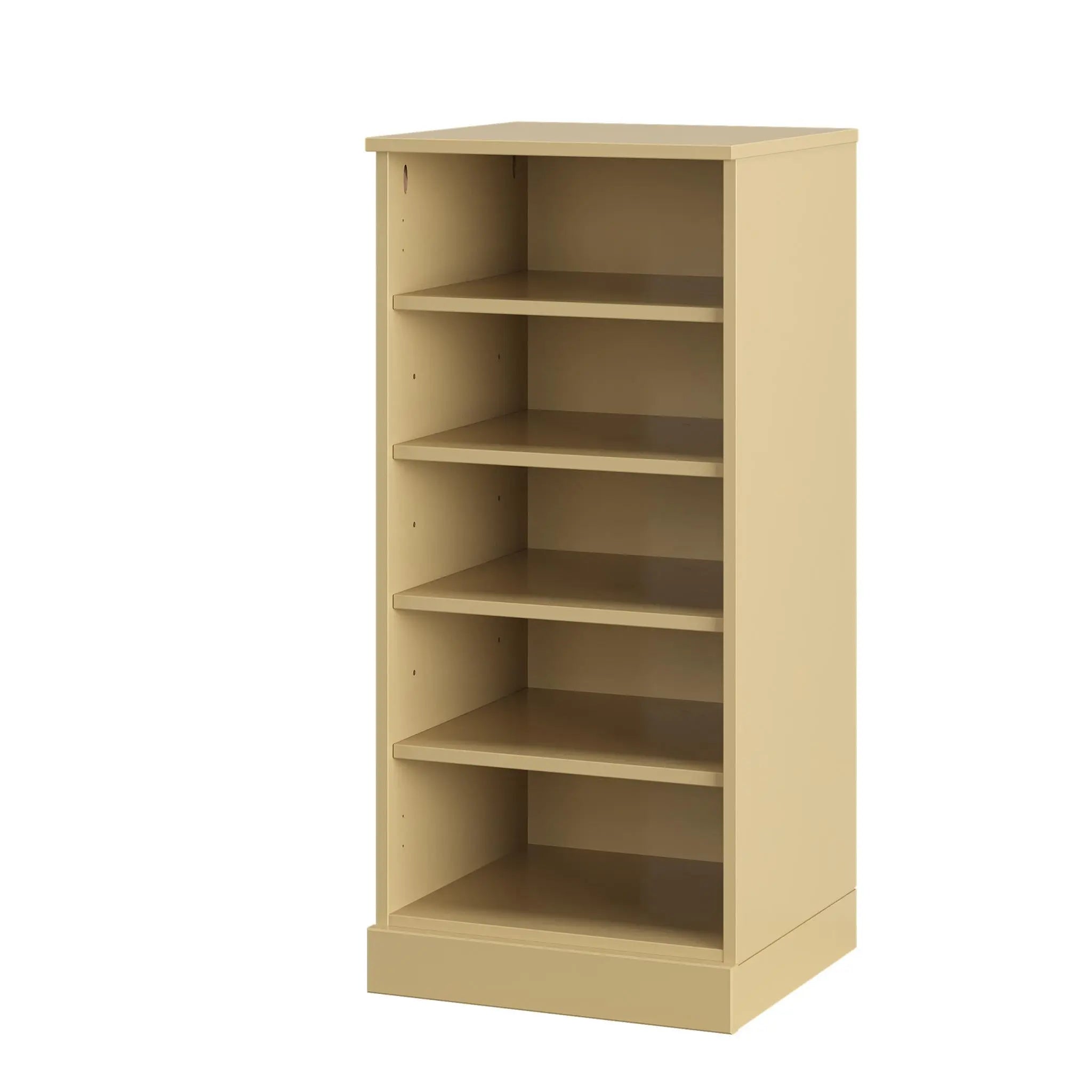 Yellow Ten Pair Solid WoodShoe Storage Cabinet Homeroots Organization