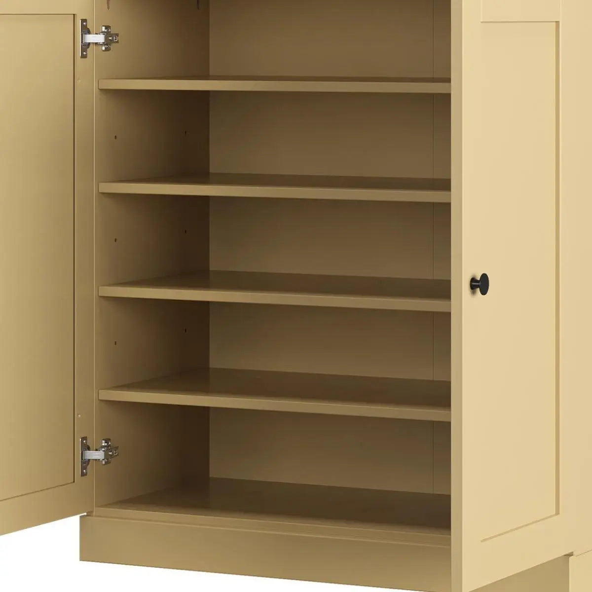 Yellow Twenty Pair Solid WoodShoe Storage Cabinet Homeroots Organization