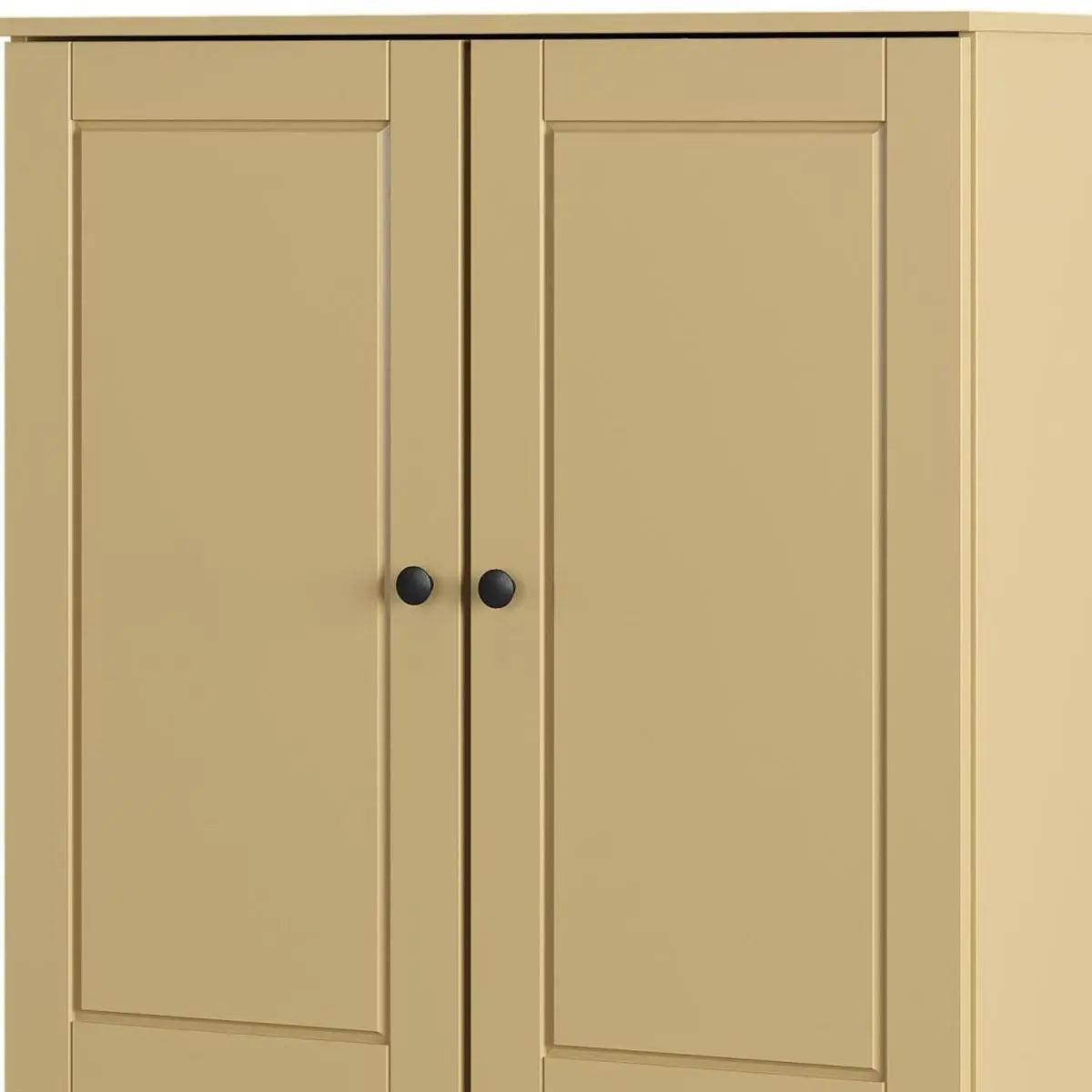 Yellow Twenty Pair Solid WoodShoe Storage Cabinet Homeroots Organization