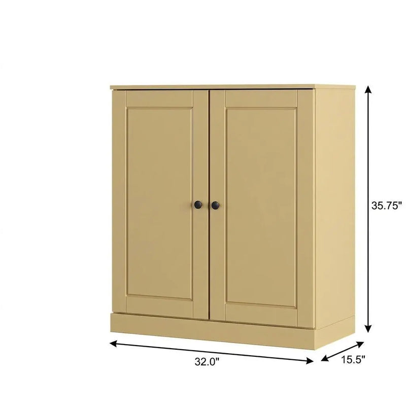Yellow Twenty Pair Solid WoodShoe Storage Cabinet Homeroots Organization