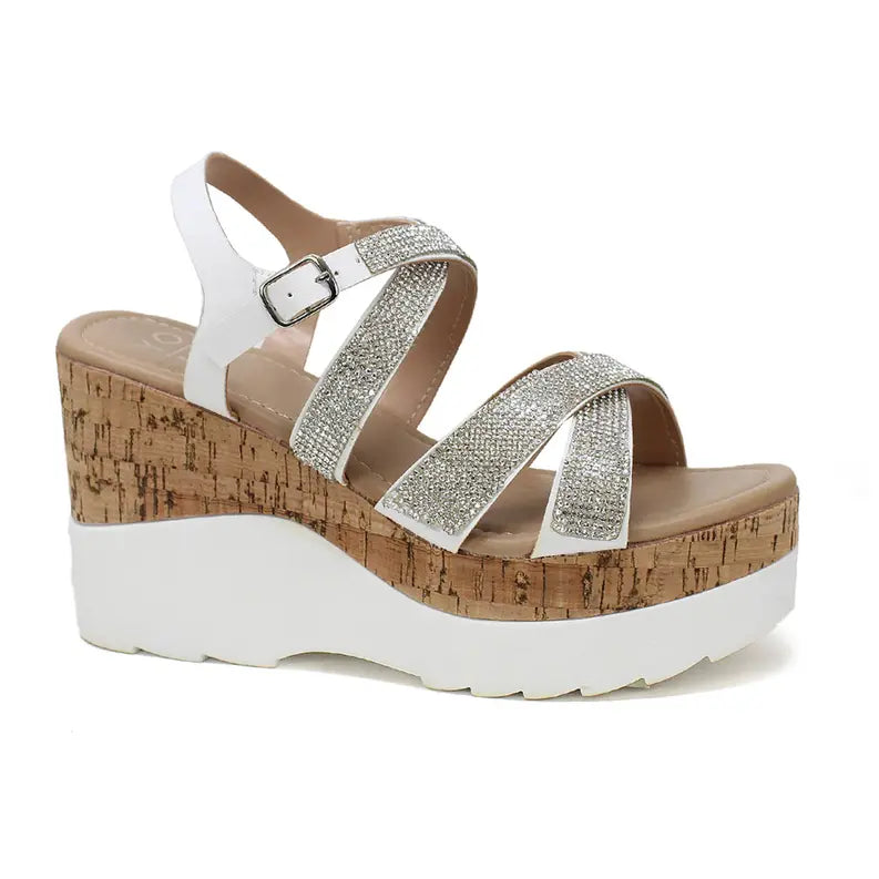 Yoki JACKIE-26 Women's Wedge Cork Platform Sandals Yoki Fashion