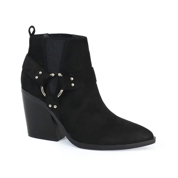Yoki Womens Side Gore Harness western Bootie Yoki Fashion
