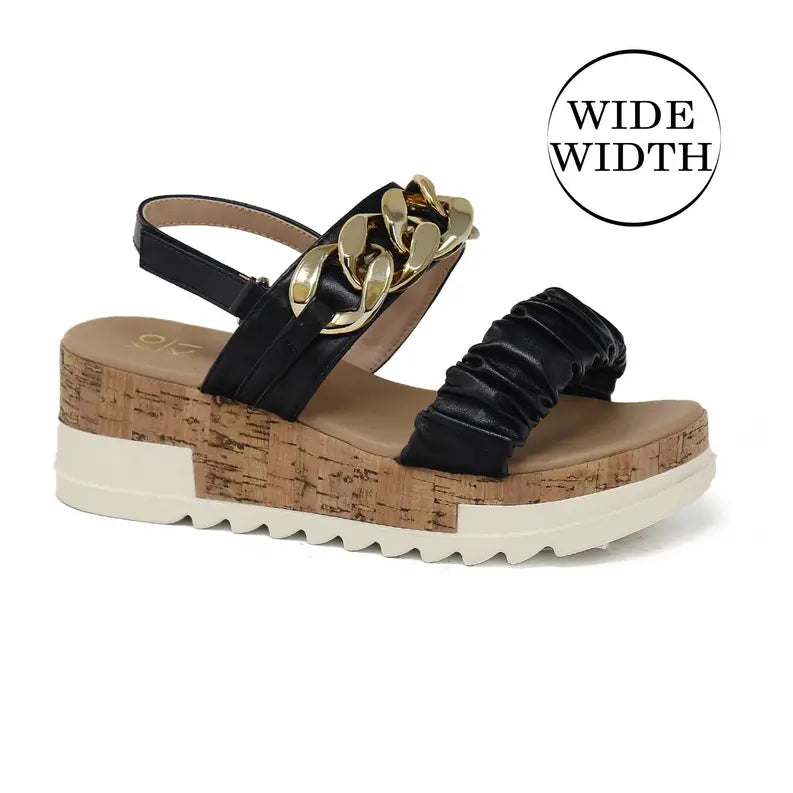 Yoki Womens Wide Width BRENDA-21 Platform sandals Yoki Fashion