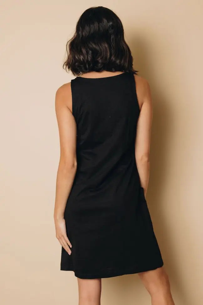 York Pocketed Mini Dress Stay Warm in Style